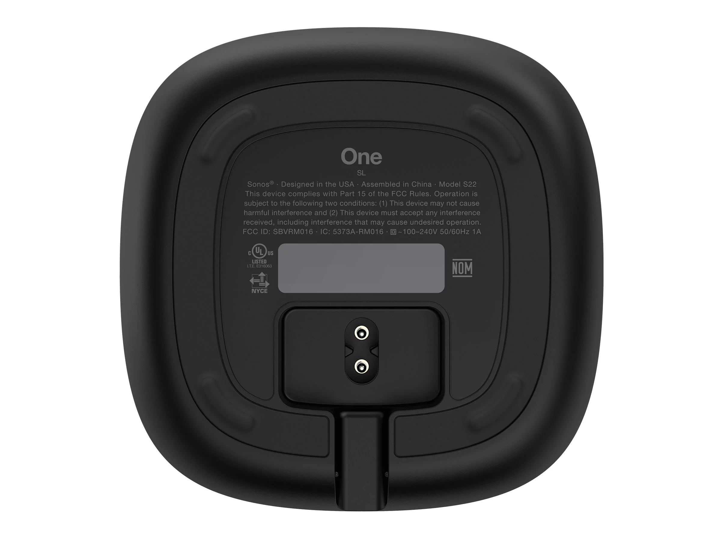 Sonos One SL - Microphone-Free Smart Speaker Black - Radiant Selections