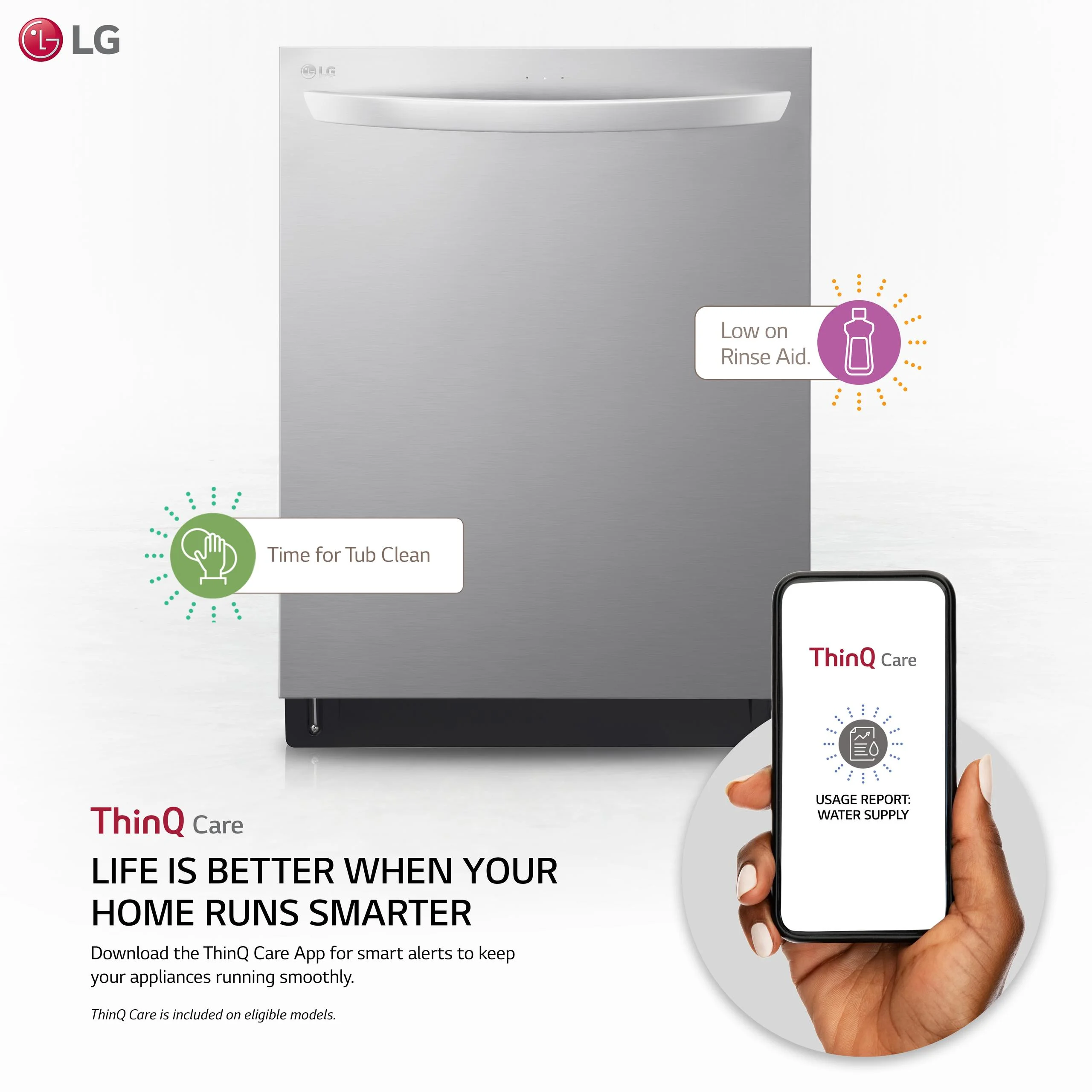 LG LDTS5552S  BUILT IN DISHWASHER Black Stainless Steel