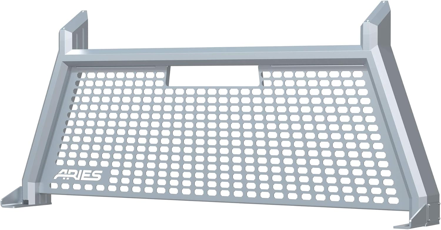 ARIES 1110202 AdvantEDGE Chrome Aluminum Truck Headache Rack Cab Protector, Select Ford F-150