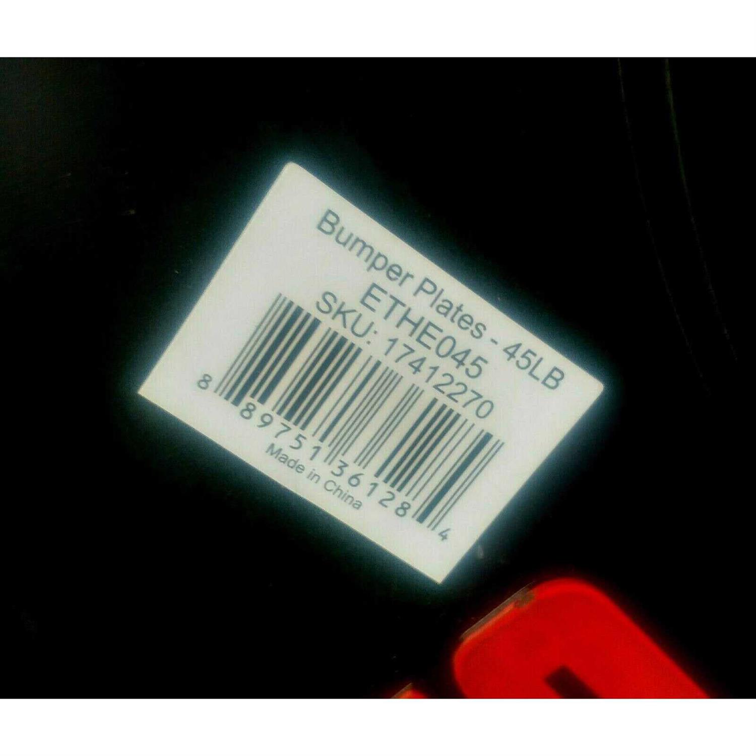 ETHOS Olympic Rubber Bumper Plate - Sports Supplies Online Store