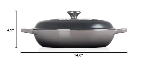 Le Creuset Enameled Cast Iron Signature Braiser, 3.5 qt., Marseille