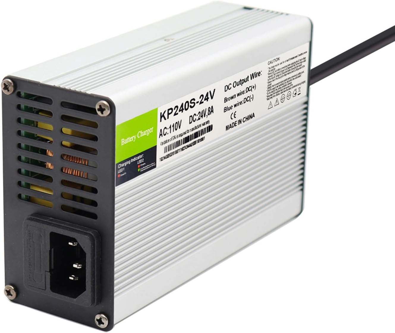 24V 8A Lead Acid Battery Charger with 3-Pin XLR Connector for Jazzy 1450, invacare tdx 3, Invacare Pronto M51, Sunrise Medical, Quickie
