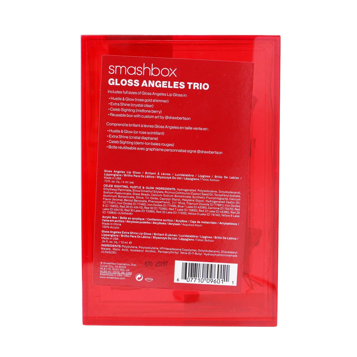 Smashbox Gloss Angeles Trio Set (3x Lip Gloss)  3x4ml/0.13oz