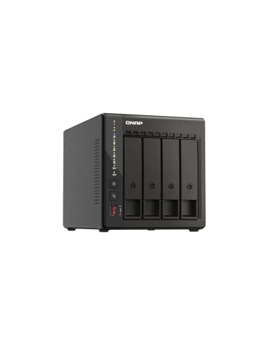 QNAP TS-453E-8G-US 4 Bay High-Performance Desktop NAS with Intel Celeron Quad-core Processor