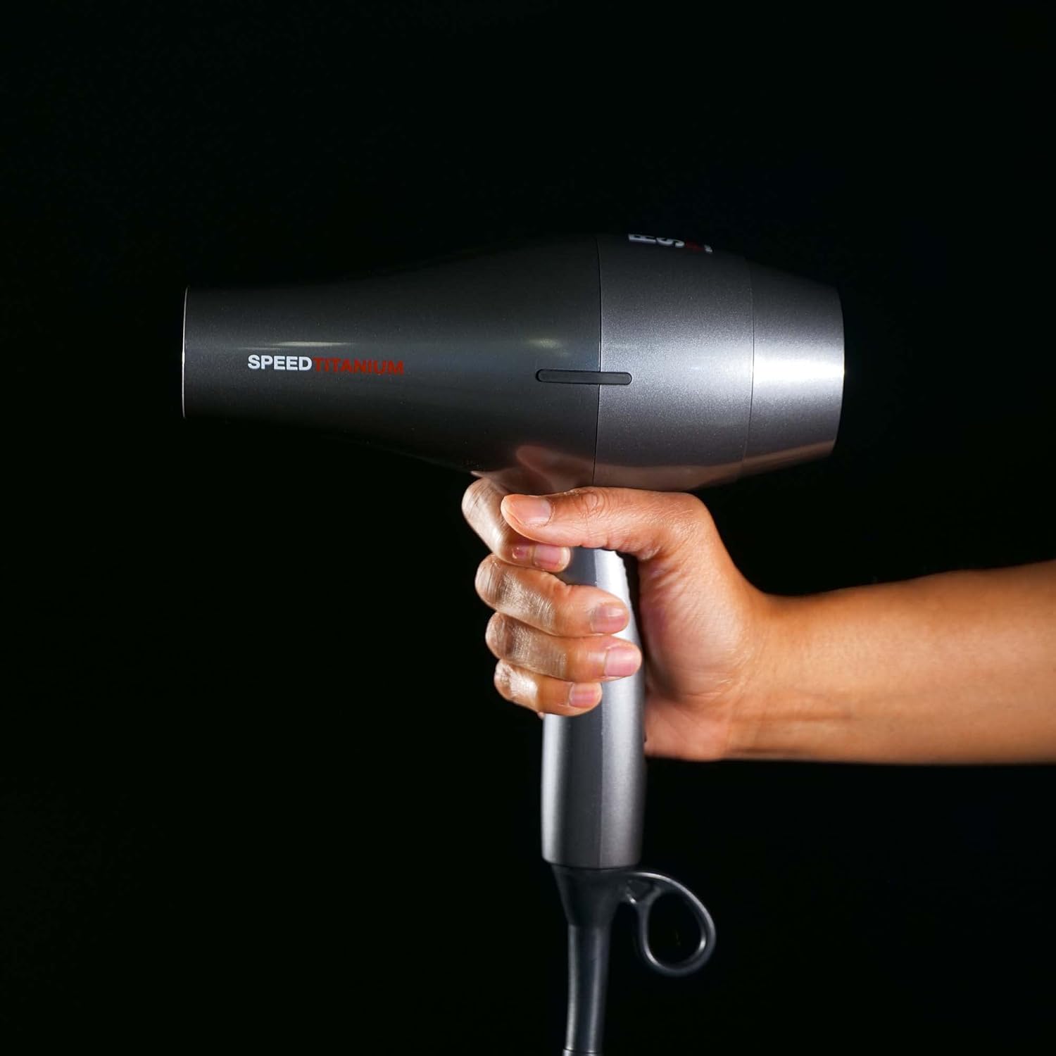 RUSK PRO Speed Titanium Hair Dryer - Ionic Generator Eliminates Frizz, Powerful AC Motor with 6 Speed and Heat Settings for Fast Styling