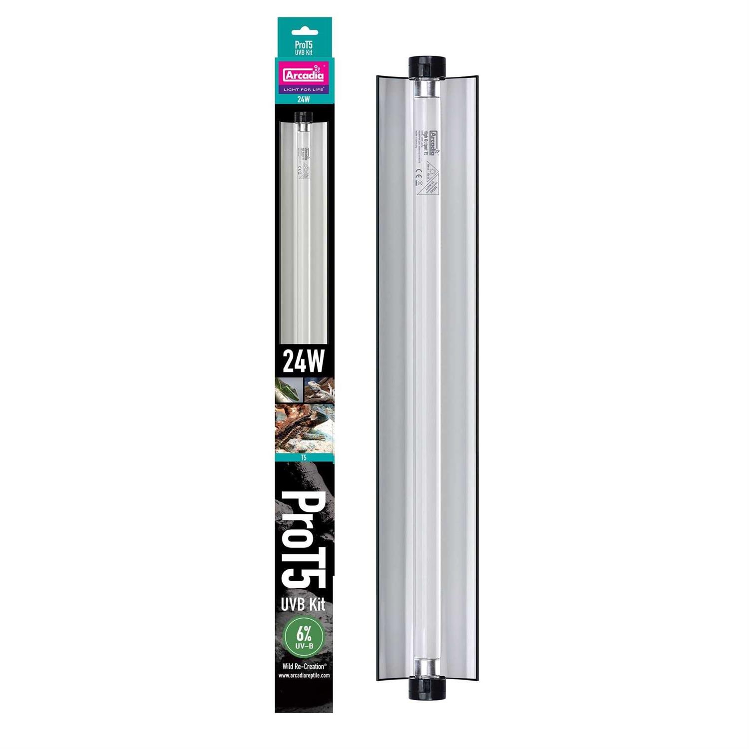 Arcadia Reptile Pro T5 Forest 6% UVB 24 inch Lighting Kit for Reptiles - Pet Supplies online store