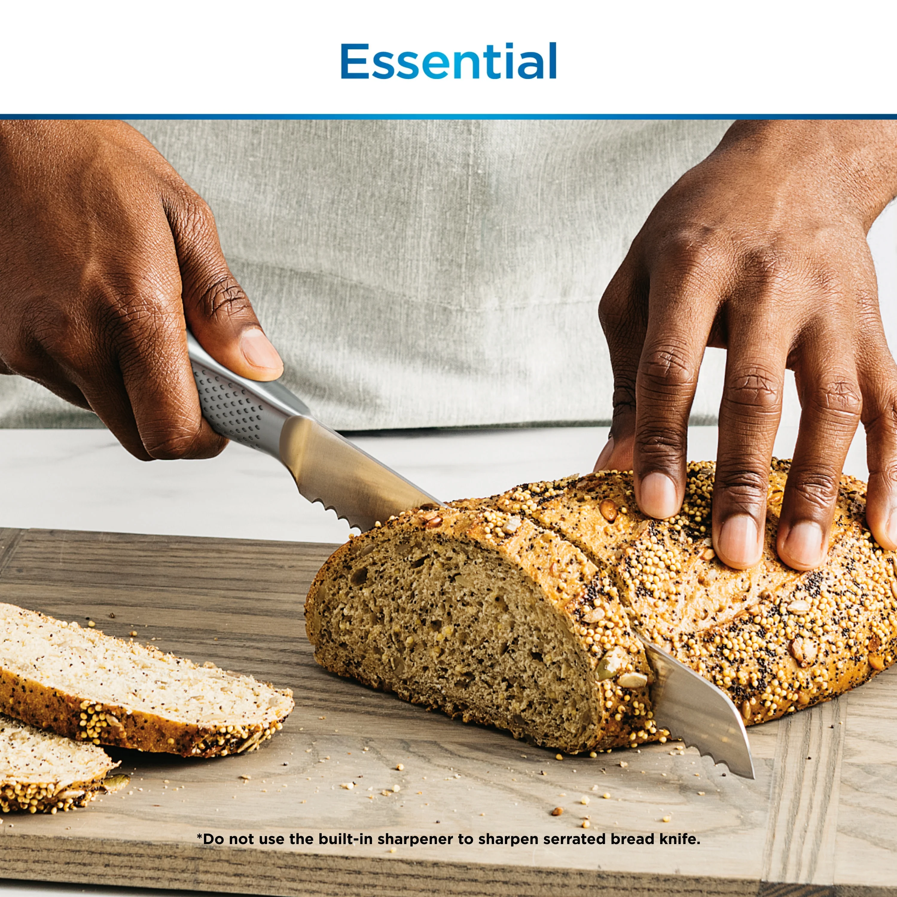Ninja NeverDull Essential 12-Piece Stainless Steel Knife System with Built-in Sharpener, K22012