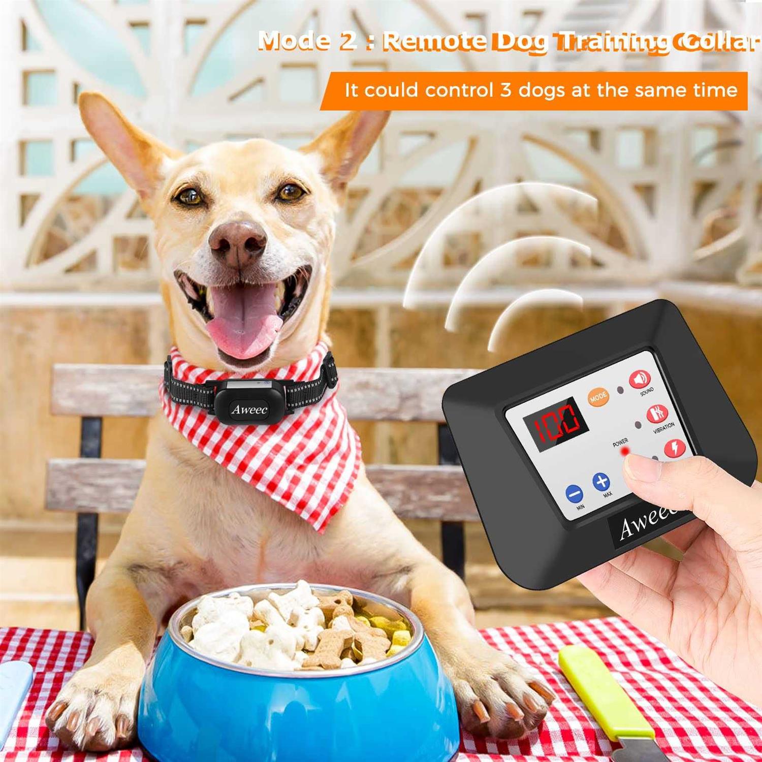 Aweec Wireless Dog Fence System 2023 Electric Fence for Dog &amp; Training Collar with Remote - Pet Supplies online store