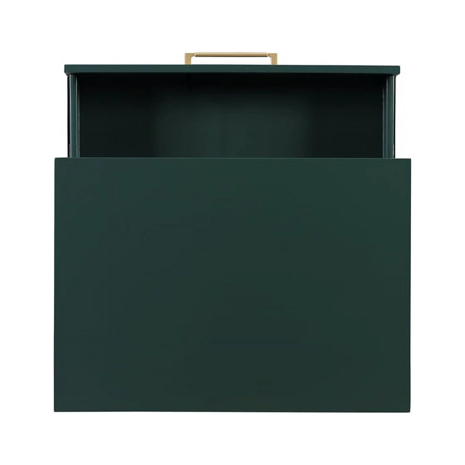 Allora Modern Two Drawer Wooden Nightstand with Two Drawers in Dark Green