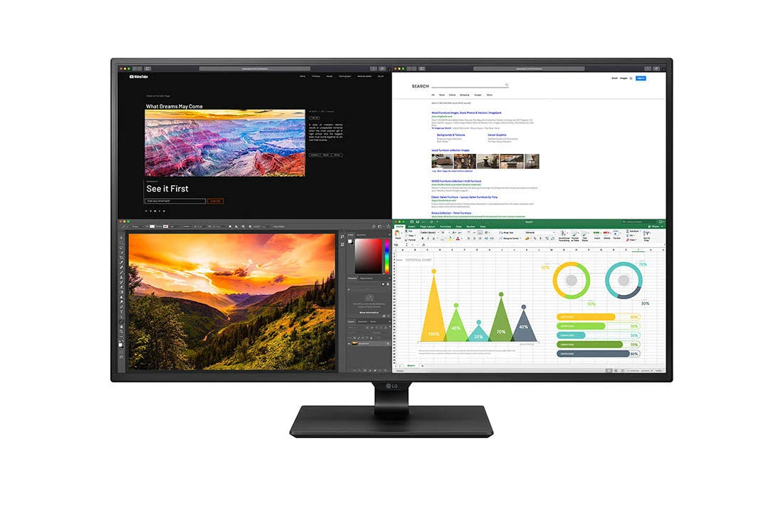LG 43UN700-B - 43x22 IPS LED Monitor - 4K UltraHD