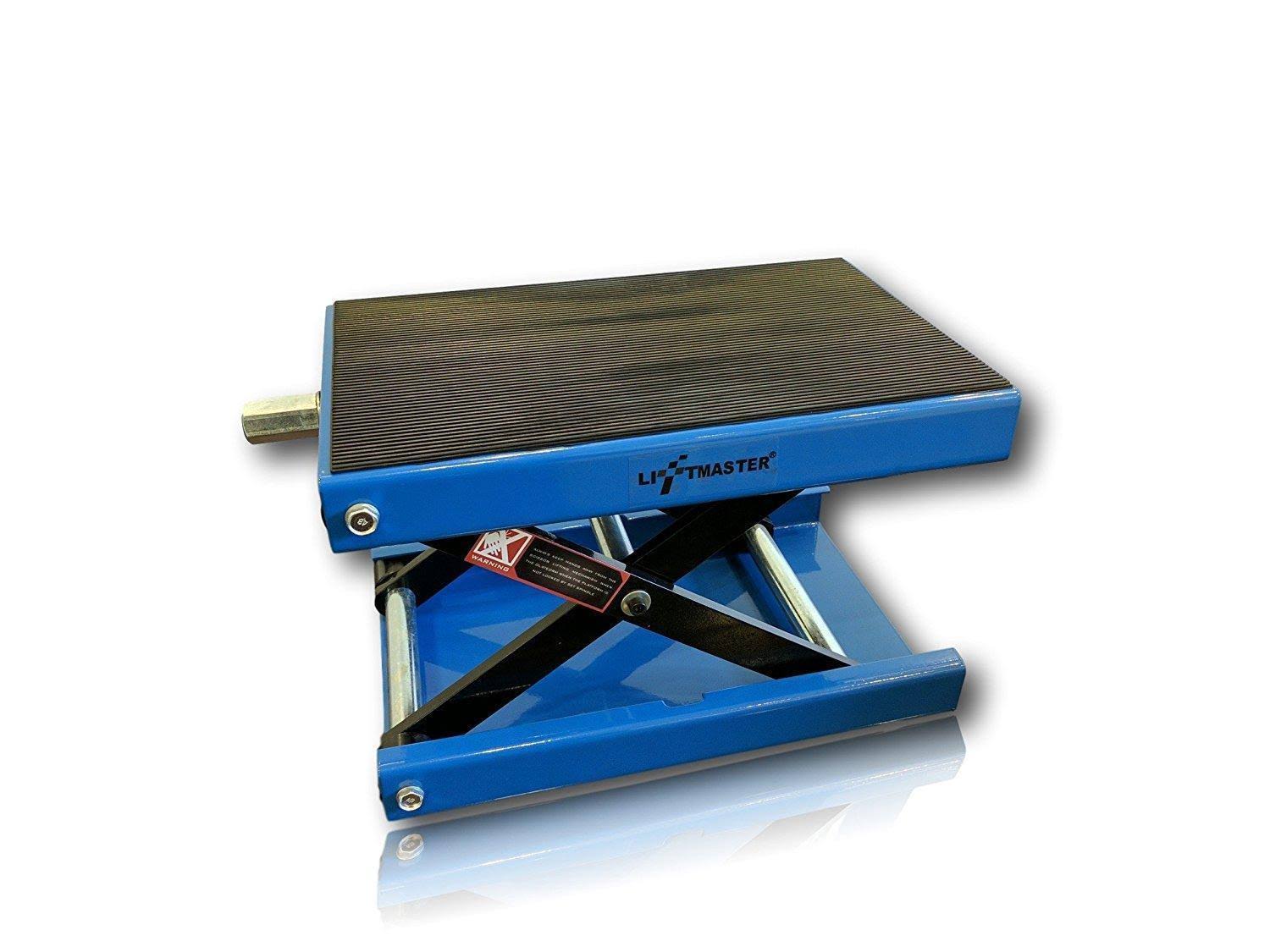 Liftmaster 1100 lb Wide Deck Motorcycle Center Scissor Lift Jack Hoist Stand