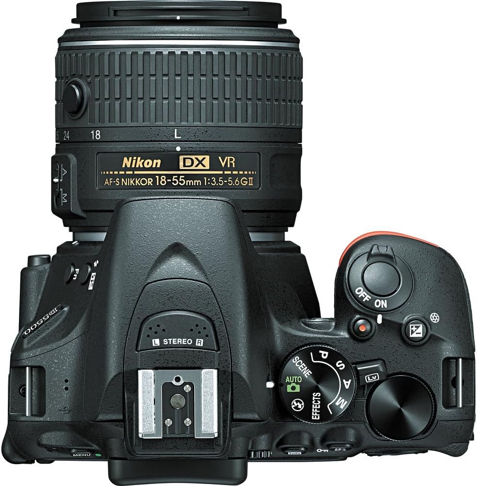 Nikon D5500 DX-format Digital SLR w/ 18-55mm VR II Kit (Black)