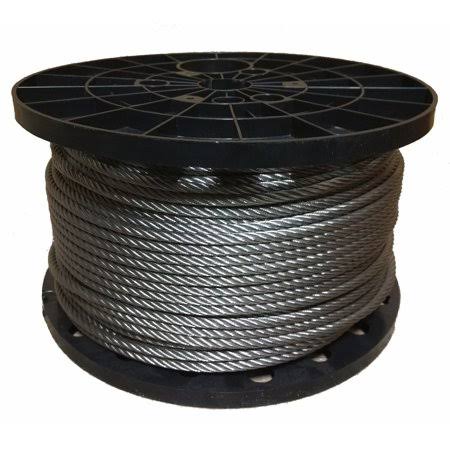 5/8 inch Stainless Steel Wire Rope Cable 6x19 IWRC Type 304 (150 Feet)