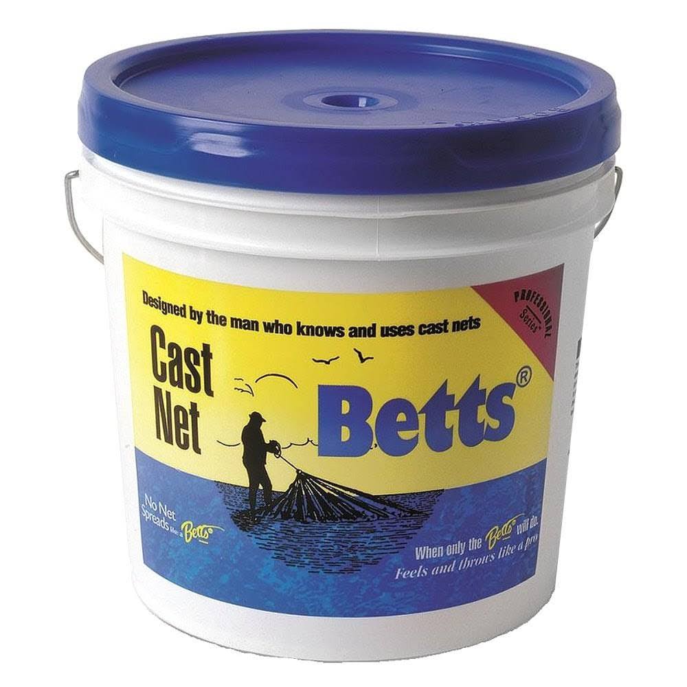 Betts Mullet Cast Net 10ft 1x22 Mesh Bucket