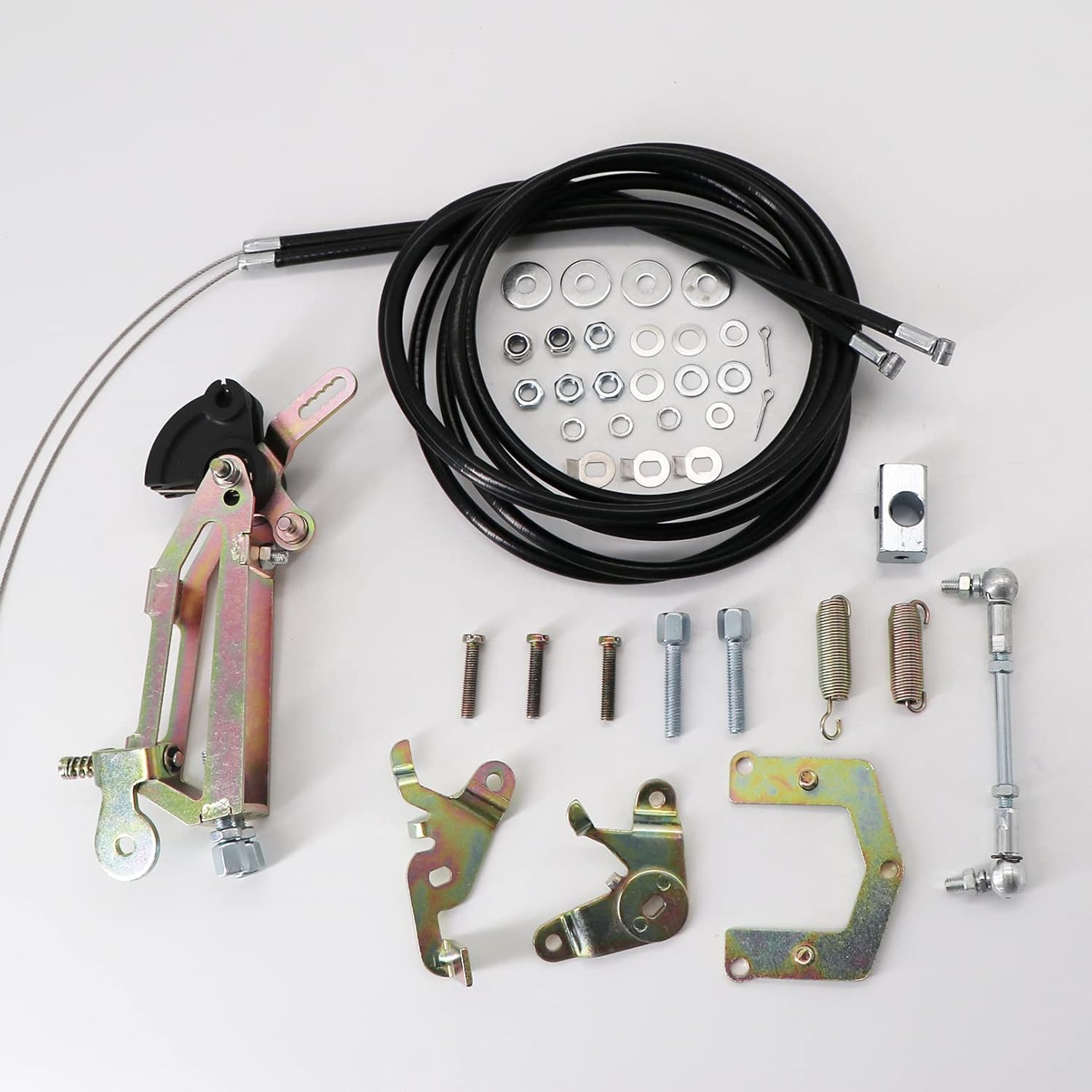 KIPA Carburetor mounting hardware linkage kit for Side Draft DCOE 40 45 40mm 45mm Carb Carbuertor Twin Cable Linkage installation