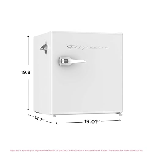 Frigidaire EFR176 Retro Compact Fridge with Chiller Mini Refrigerator with Built-in Bottle Opener for Office, Bedroom, Dorm Room or Cabin