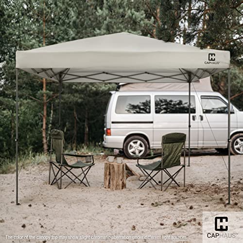 CAPHAUS 12ft x 12ft Patented One-Push Pop Up Outdoor Canopy Tent, Heavy-Duty Commercial Grade w/Central Lock