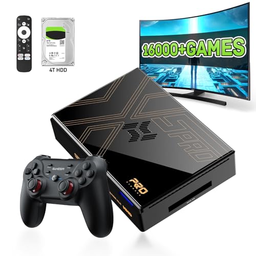 Kinhank Super Console X5 PRO Retro Game Console with 16000+ Games, 8K UHD Output, BT 5.0, Rock Chip RK3588S, SATA 3.1, Wireless Controllers