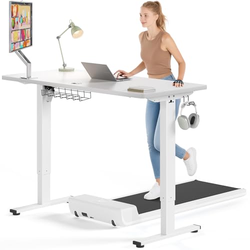 SIAGO Electric Standing Desk Adjustable - 48 x 24 Inch Sit Stand up Desk with Cable Management - 3 Memory Preset Adjustable Height Table