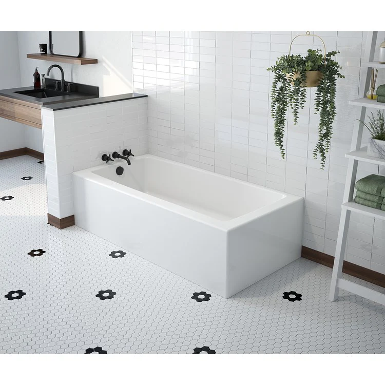Tub Mackenzie AFR 60L x 30W Inch Corner Access Left Hand White AcrylX