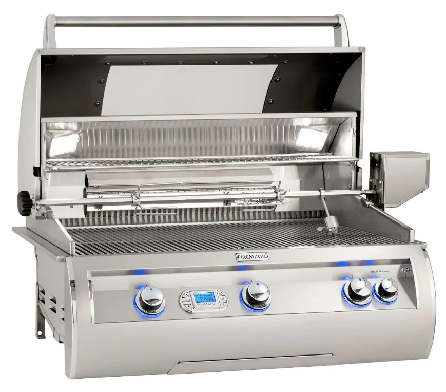Fire Magic Echelon Diamond E790i 36-inch Built-In Gas Grill With Rotisserie, Digital Thermometer & Magic View Window - Propane - E790i-8E1P-W