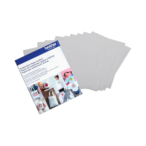 Brother Sublimation Printer, 4-Color Sublimation Ink Cartridges and 100 Sheets Sublimation Paper