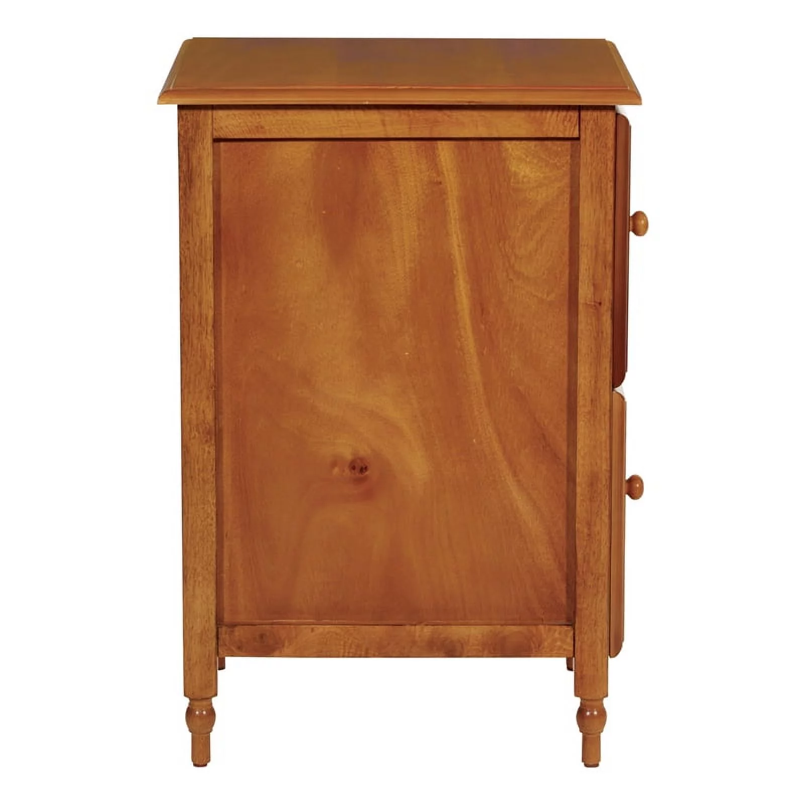 Pemberly Row Modern 2 Drawer Wood File Cabinet in Antique Cherry
