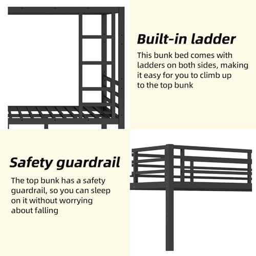 Twin XL Over Twin XL Bunk Bed
