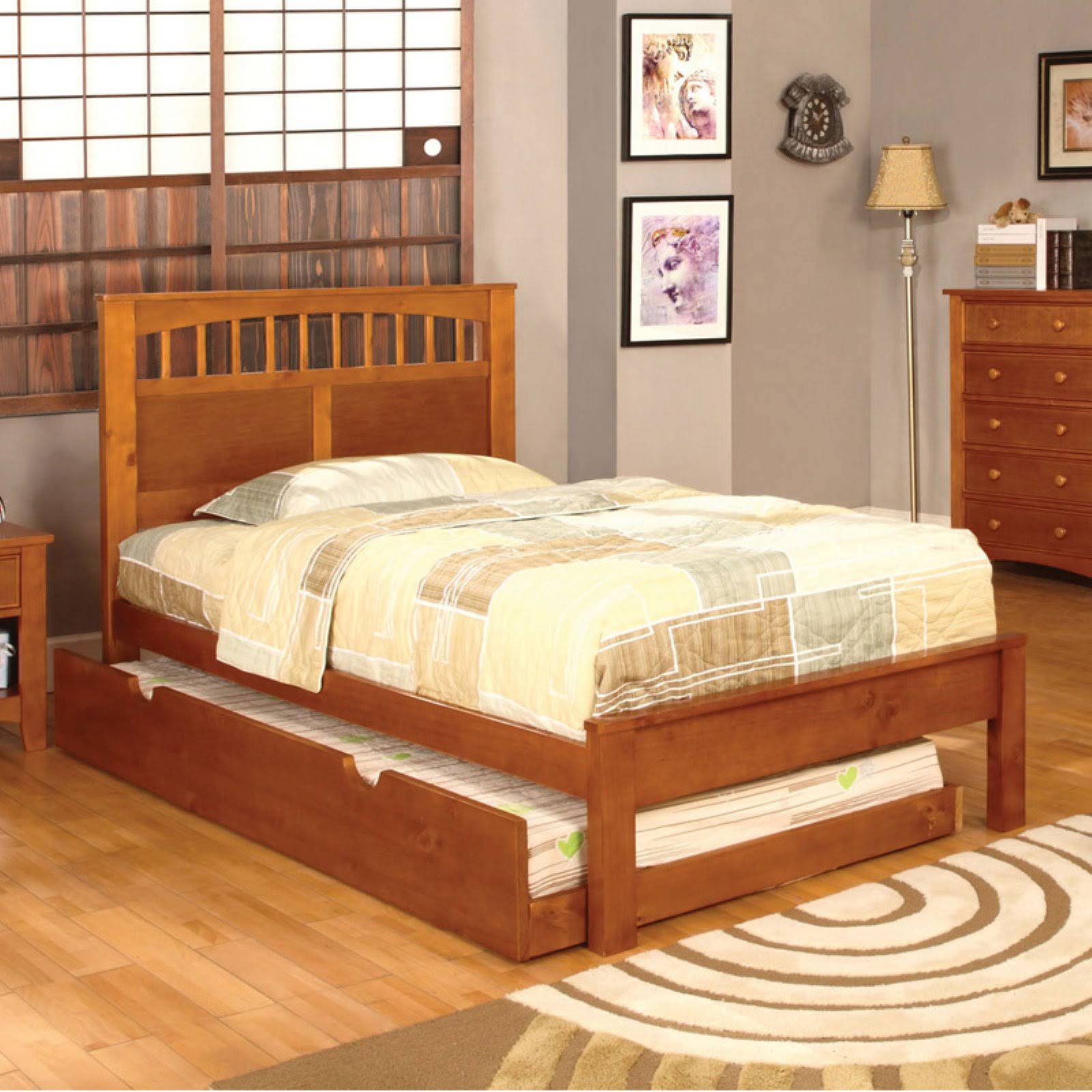 Furniture of America Olympic Platform Bed, Size: Twin