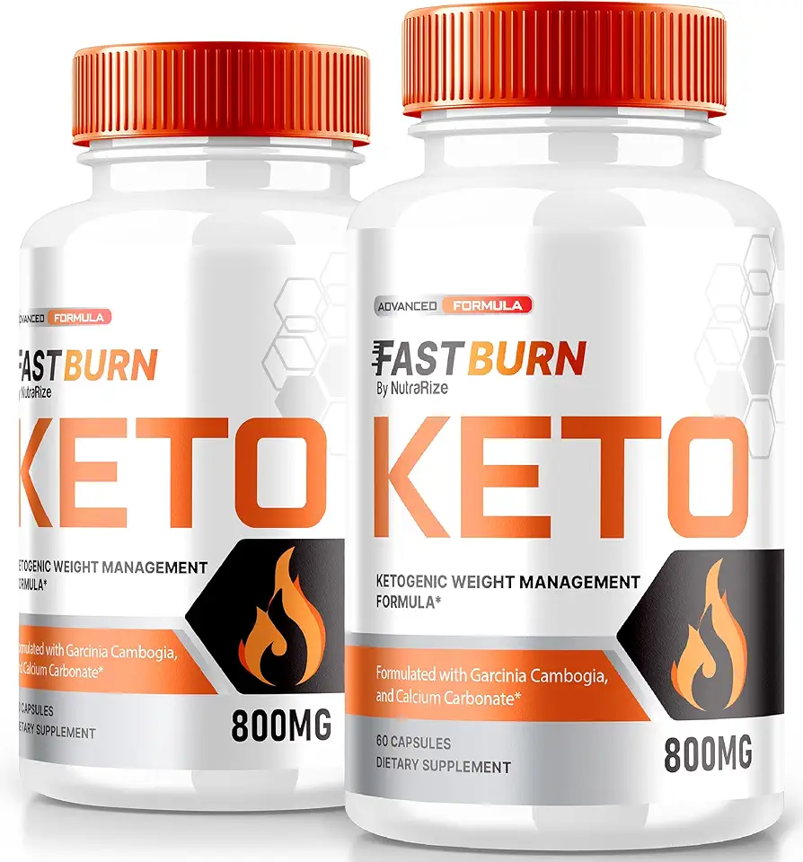 (2 Pack) Fast Burn Keto Capsules, FastBurn Advance Weight Loss Support, Maximum Support Formula, Fast Burn Pills, All Natural Keto Supplement