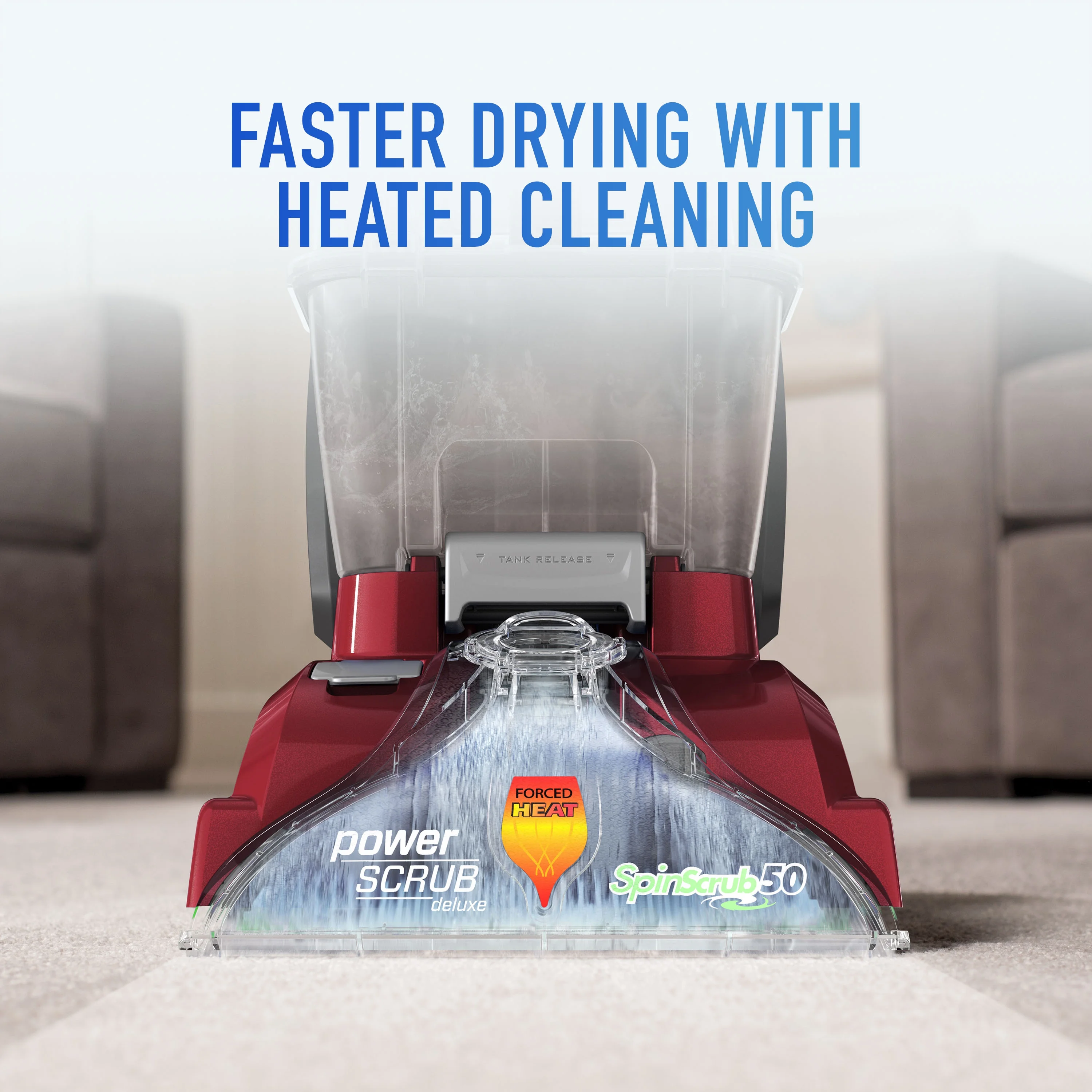 Hoover PowerScrub Carpet Cleaner with SpinScrub Technology, FH50135