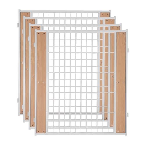 Heavy Duty Dog Playpen 32 Inch Height - Indoor Outdoor Pet Fence Enclosure for Medium and Small Dogs