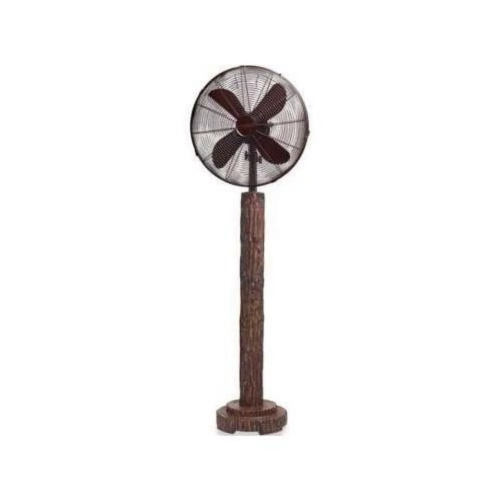 DecoBREEZE Pedestal Fan Adjustable Height 3-Speed Oscillating Fan, 16-Inch, Fir Bark - Radiant Selections