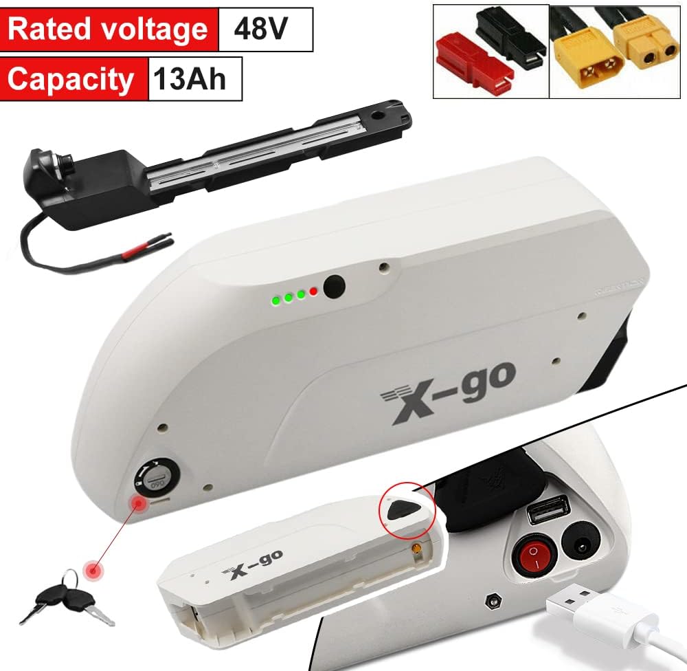 X-go 48V Ebike Battery 13AH Lithium Battery Pack with Charger