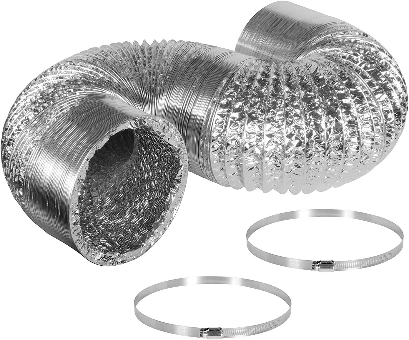iPower 8 Inch 750 CFM Inline Fan Carbon Filter 25 Feet Ducting Combo with Variable Speed Controller and Rope Hanger for Grow Tent Ventilation