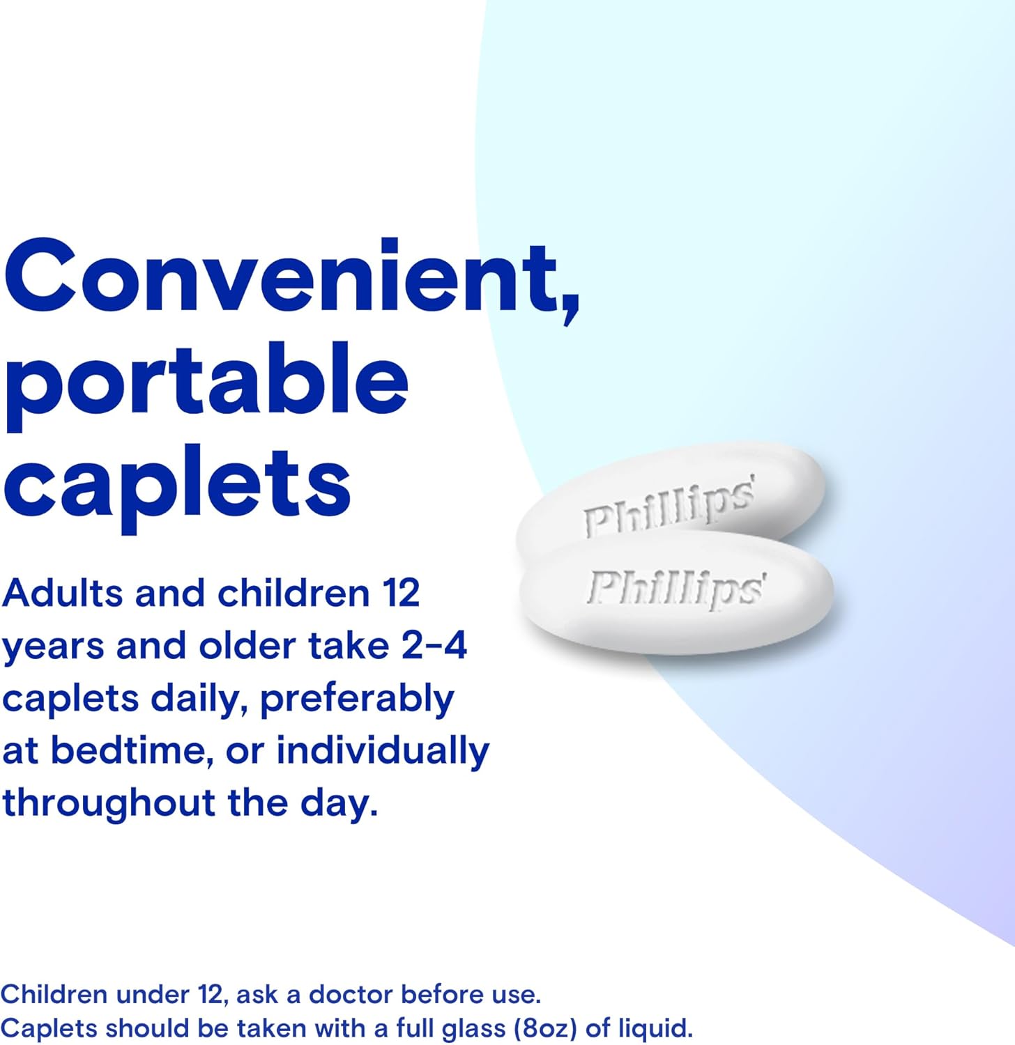 Phillips' Laxative Caplets, With Naturally Sourced Magnesium Supplement for Gentle Relief of Occasional Constipation