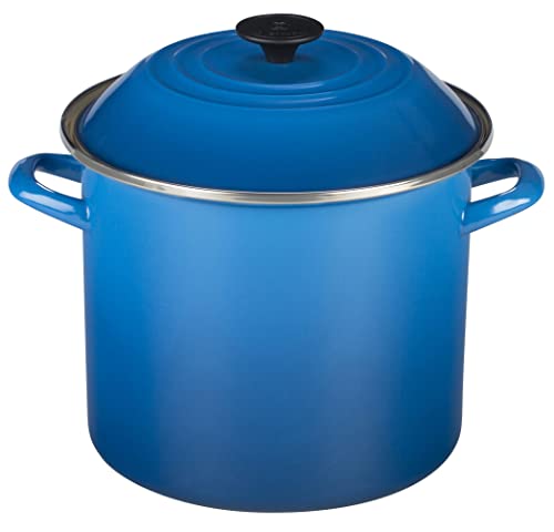 Le Creuset Enamel on Steel Stockpot, 10 qt., Olive