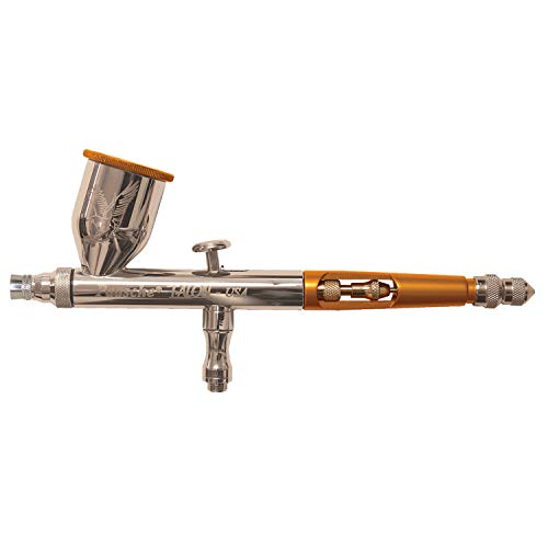 Paasche Airbrush Double Action Gravity Feed Includes 3 Head Sizes (.25mm.38mm, and .66mm), This All-Inclusive Airbrush Kit is for Artists, Hobbyists