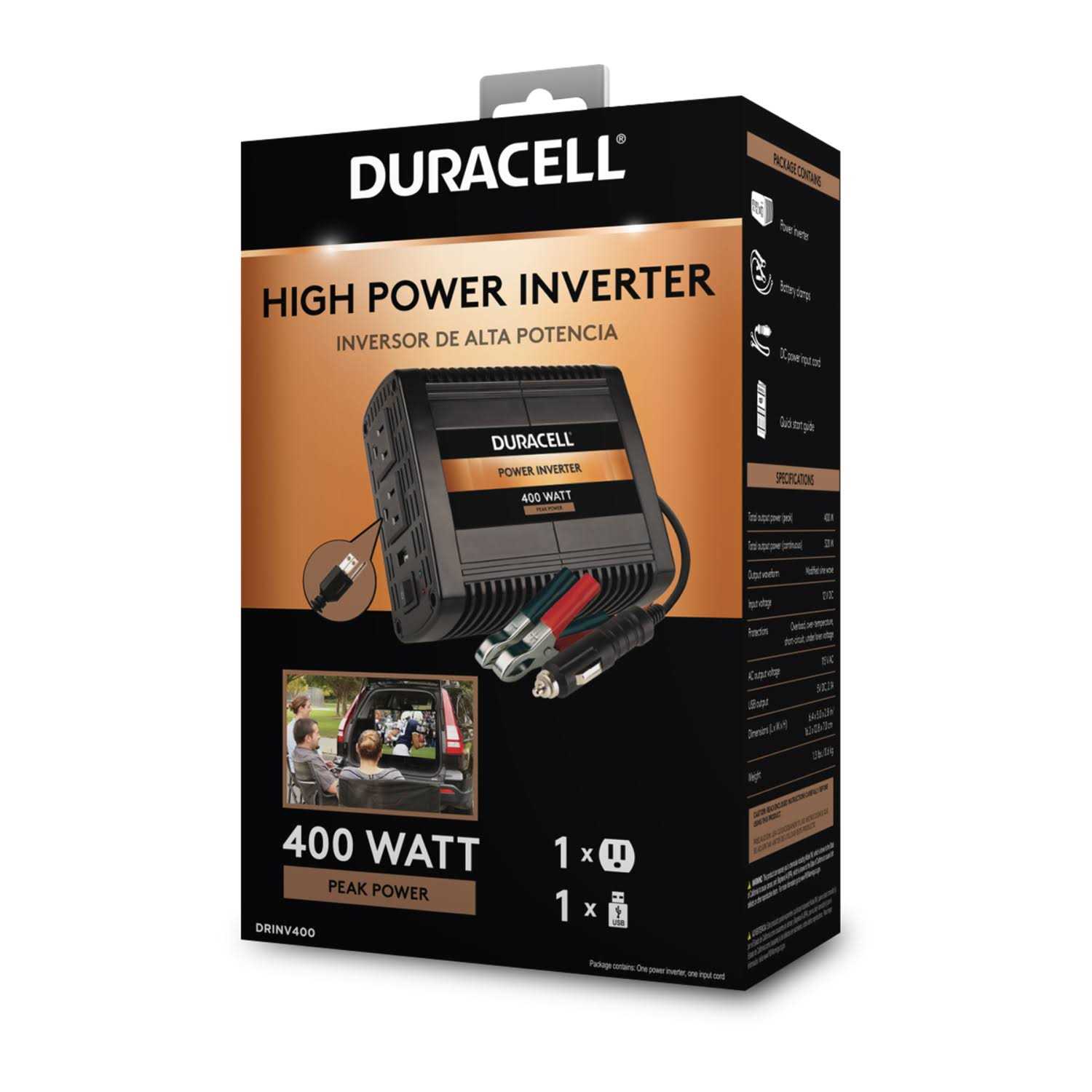 Duracell High Power Inverter DRINV400 - Shop Hardware Tools Online Store