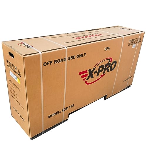 X-PRO Sail 125cc Zongshen Brand Engine Dirt Bike with 4-Speed Manual Transmission! Kick Start, Big 17"/14" Tires! (Orange)