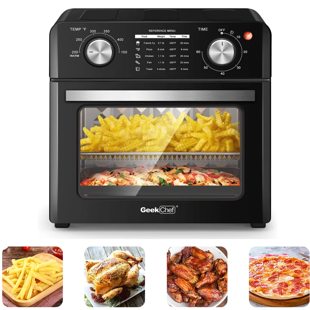 Air Fryer Toaster Oven, 10 Qt Family Size,  Healthy Cooking & User Friendly, with Roast Tray