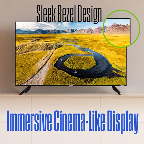 Westinghouse Roku TV - 43 Inch Smart TV, 4K UHD QLED Television w/HDR 10+, Dolby Vision, Wi-Fi & Mobile App Connectivity