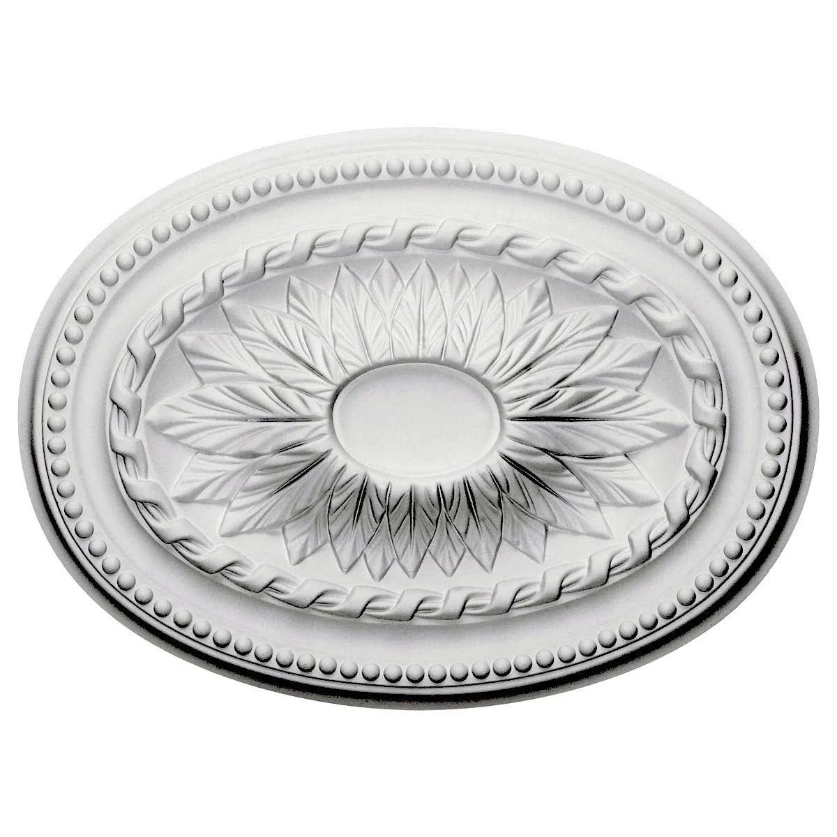 18 1/2x22W x 13 1/2x22H x 1 7/8x22P Saverne Ceiling Medallion, Hand-Painted Americana