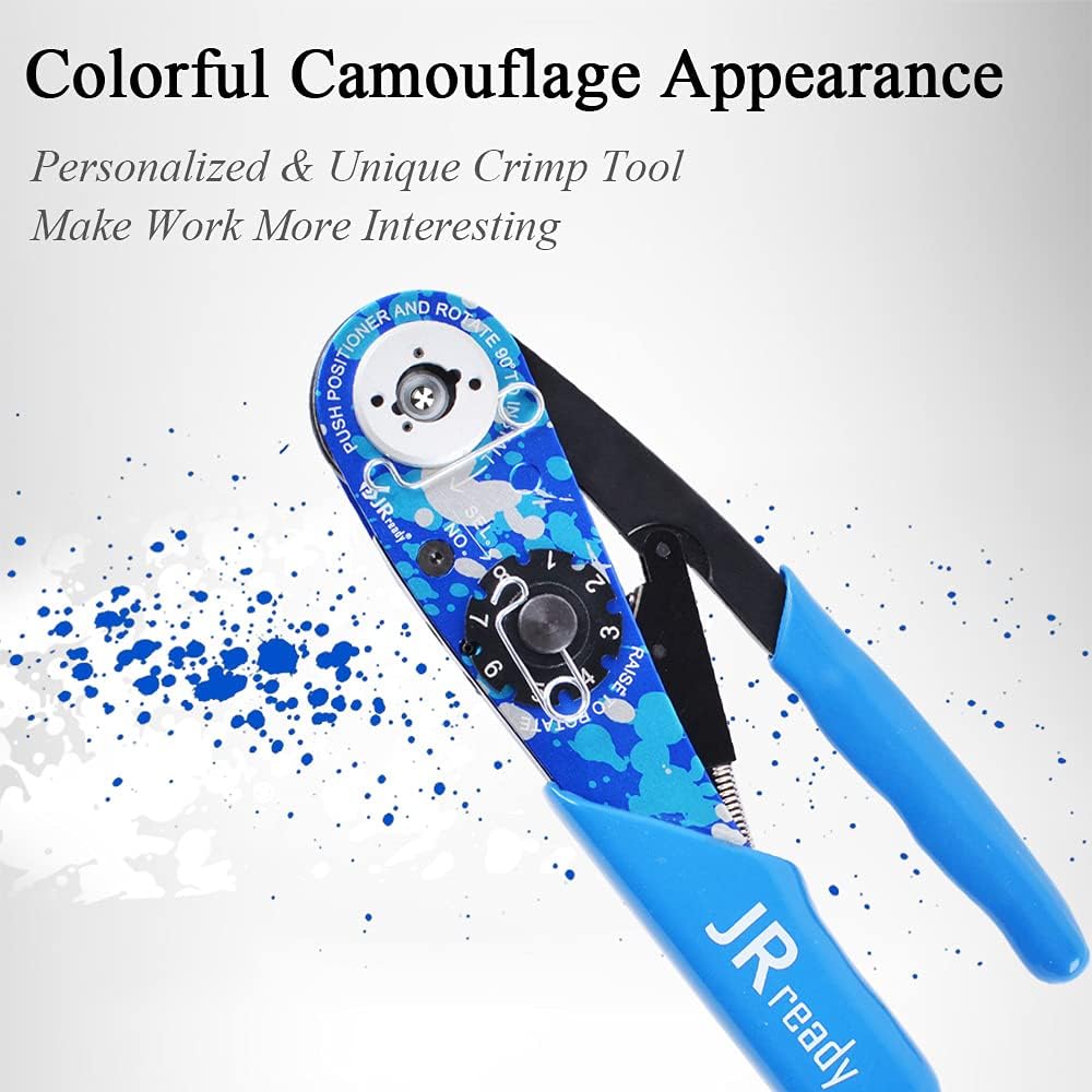 JRready ST2119-AS2 Eight Indent Crimping Tool KIT M22520 2 01 series crimper with 37 Positioner and GO NO GO GAUGE G125 for Aviation Aerospace and