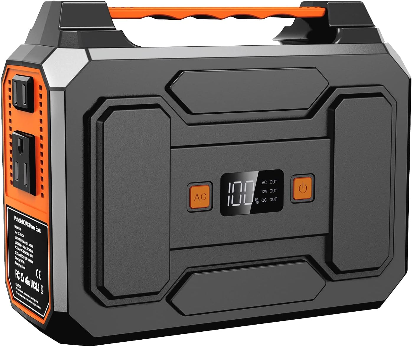 Portable Power Station 300W,Solar Outdoor Generators 280Wh/75000mAh,Lithium Battery Backup Power Source with Flashlight