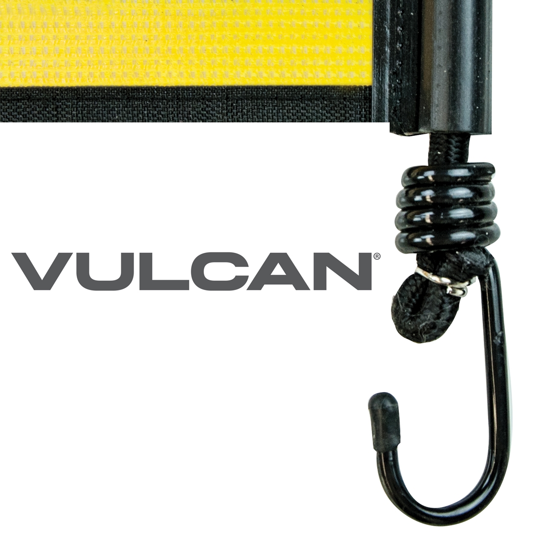 VULCAN Banner, Flags and Magnets Kit, 1 Basic Stretch Cord Oversize Load Banner, 4 Magnets, 4 Red Flags, and Bag