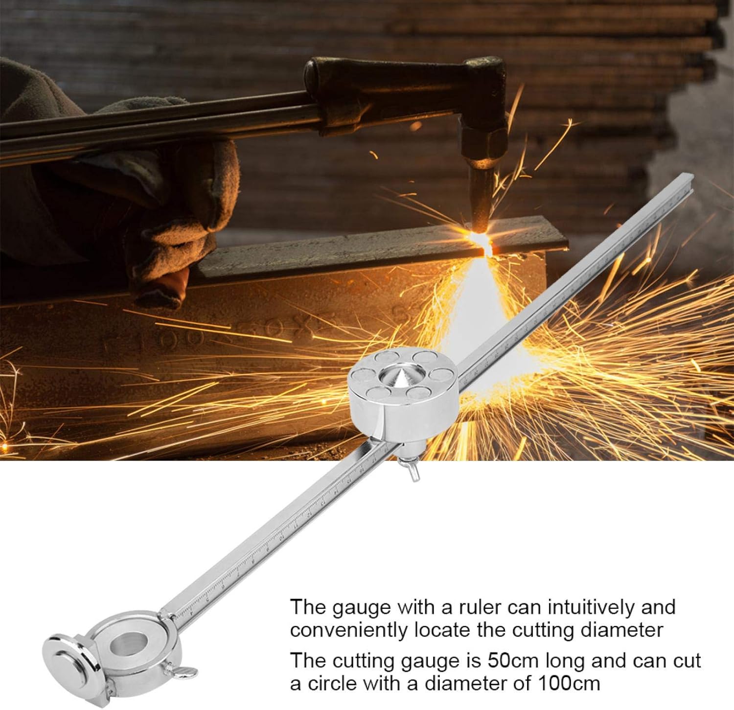 Torch Guide, Cutting Torch Circle Cutting Rotary Guide Wheel Torch Round Cutter