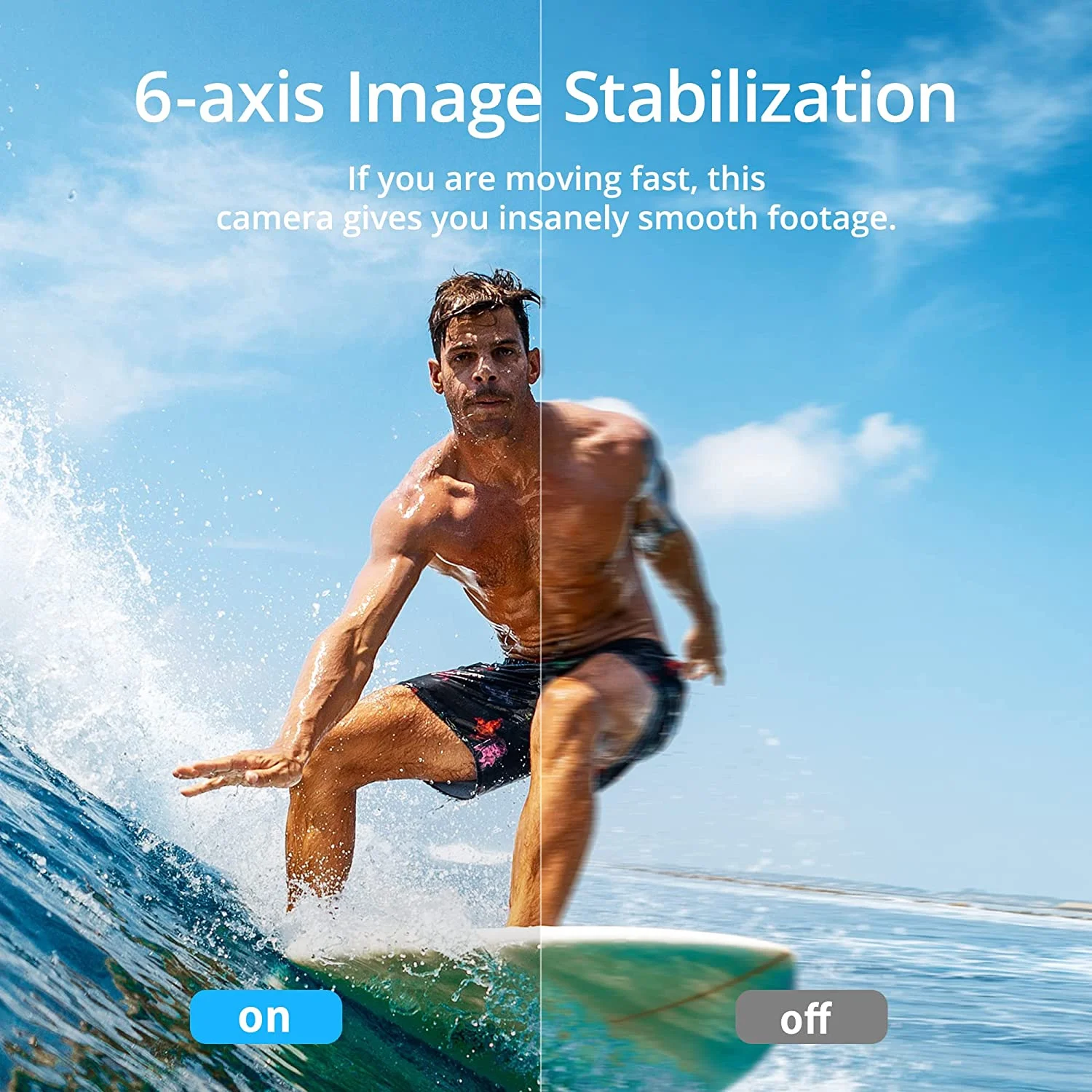 Akaso Brave 7 7 in. 4K30FPS 20MP Wi-Fi Action Camera with Touch Screen IPX8 33FT Water