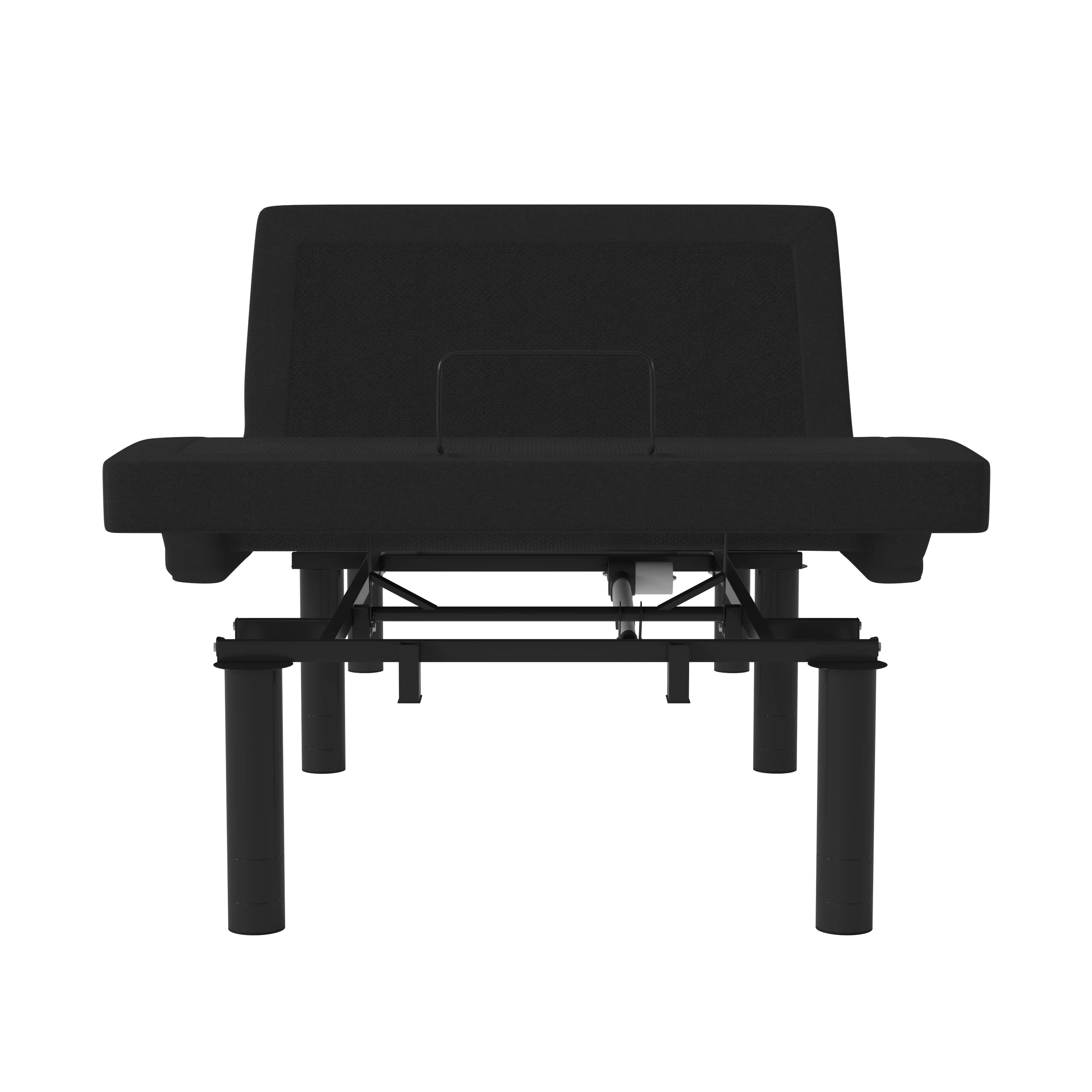 Merrick Lane Twin XL Adjustable Bed Frame with Wireless Remote and Dual Head & Foot Incline, Anti-Snore & Zero Gravity Presets-Black