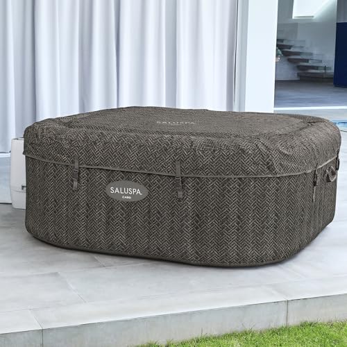 Bestway SaluSpa Hawaii EnergySense Smart Luxe AirJet Inflatable Hot Tub Spa (71" x 71" x 26") | Features LED Lights and App-Control | Fits Up to 4-6